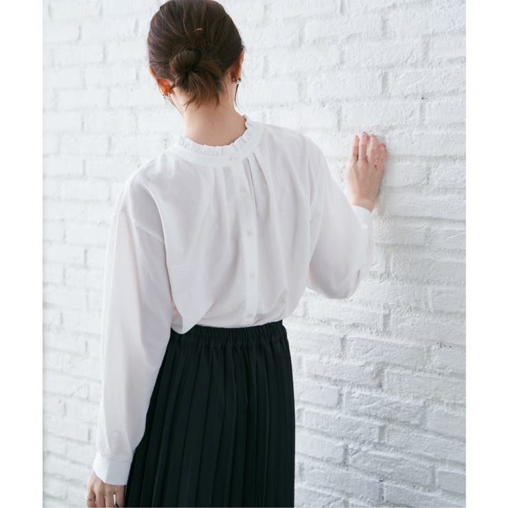 襟フリル2WAYブラウス | ikka  | 詳細画像6 