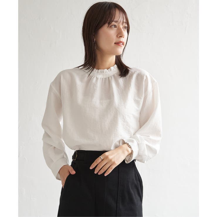 襟フリル2WAYブラウス | ikka  | 詳細画像8 