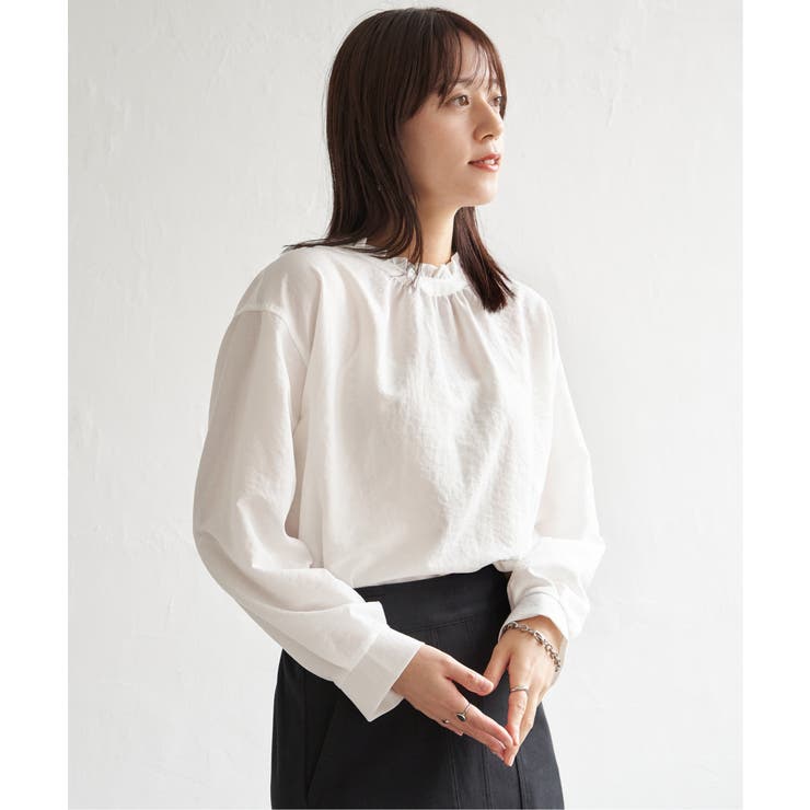 襟フリル2WAYブラウス | ikka  | 詳細画像9 