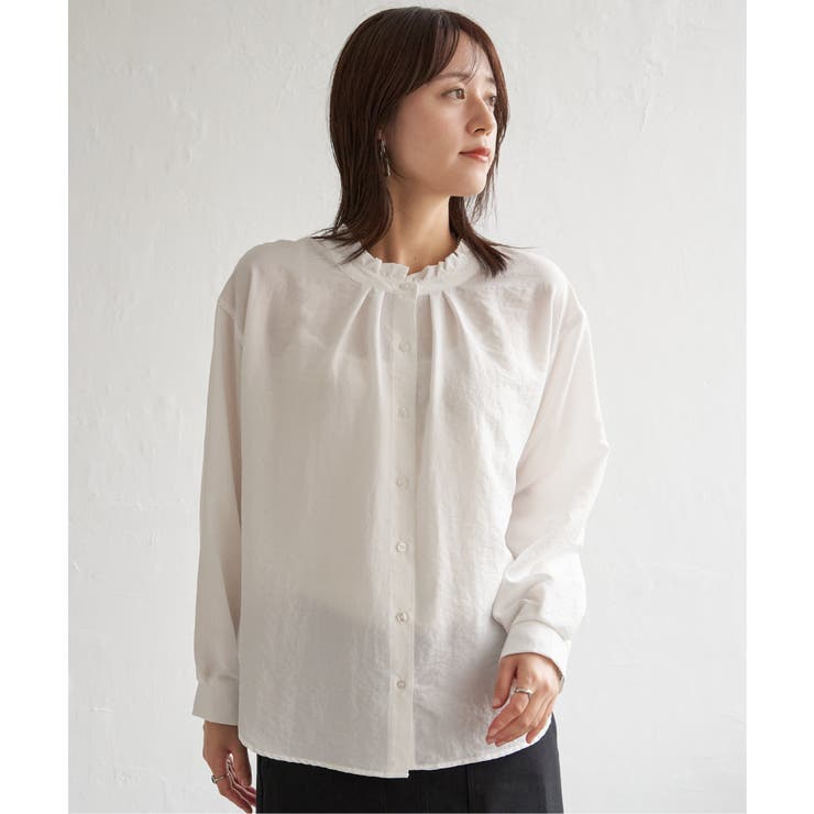 襟フリル2WAYブラウス | ikka  | 詳細画像11 