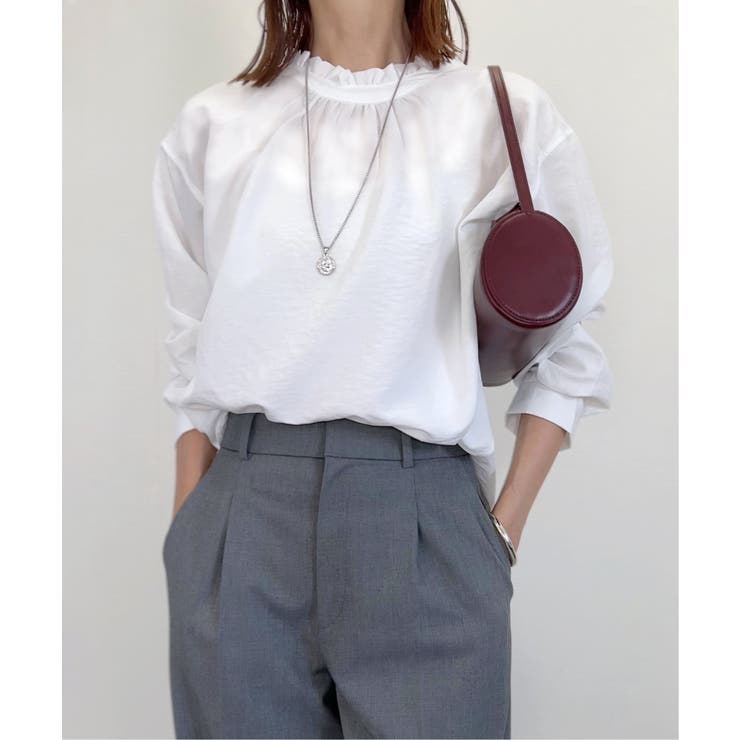 襟フリル2WAYブラウス | ikka  | 詳細画像2 