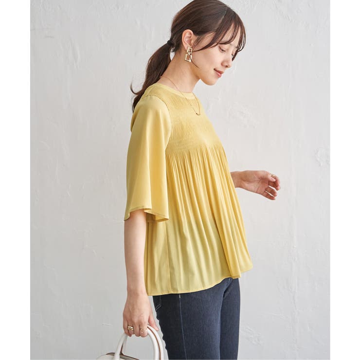 マジョリカ3段プリーツブラウス | ikka  | 詳細画像6 