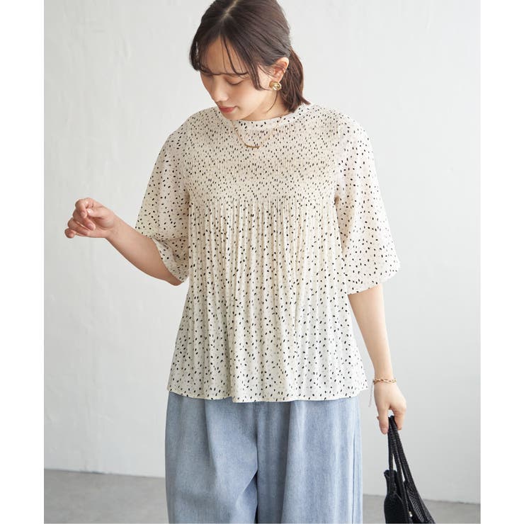 マジョリカ3段プリーツブラウス | ikka  | 詳細画像9 