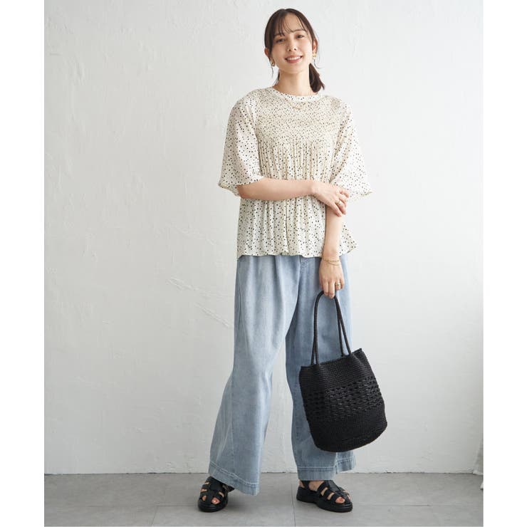 マジョリカ3段プリーツブラウス | ikka  | 詳細画像11 