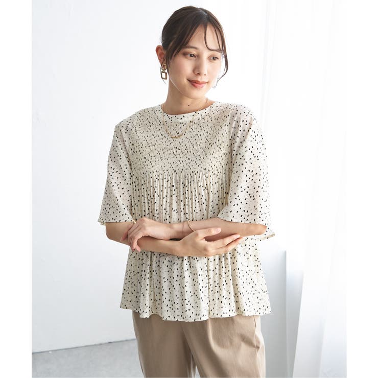 マジョリカ3段プリーツブラウス | ikka  | 詳細画像13 