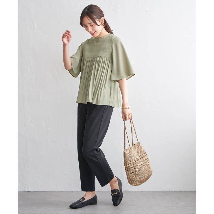 マジョリカ3段プリーツブラウス | ikka  | 詳細画像30 