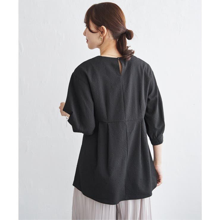 サッカーペプラムブラウス | ikka  | 詳細画像7 