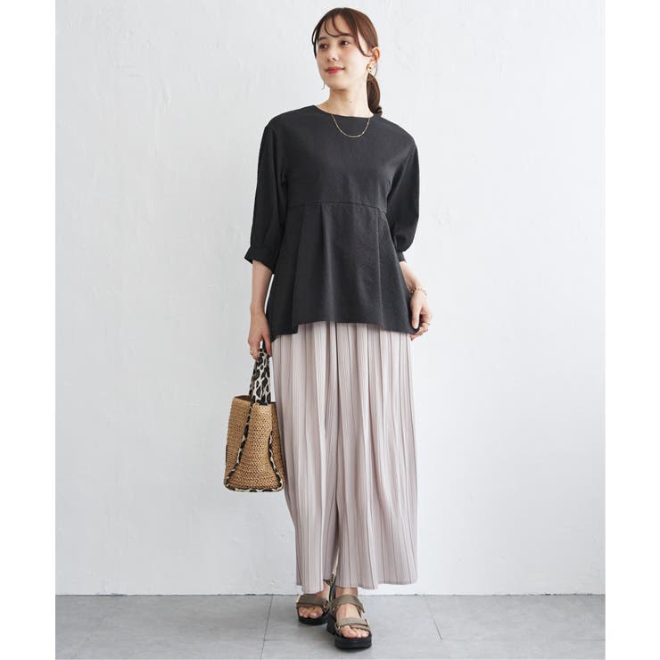 サッカーペプラムブラウス | ikka  | 詳細画像8 