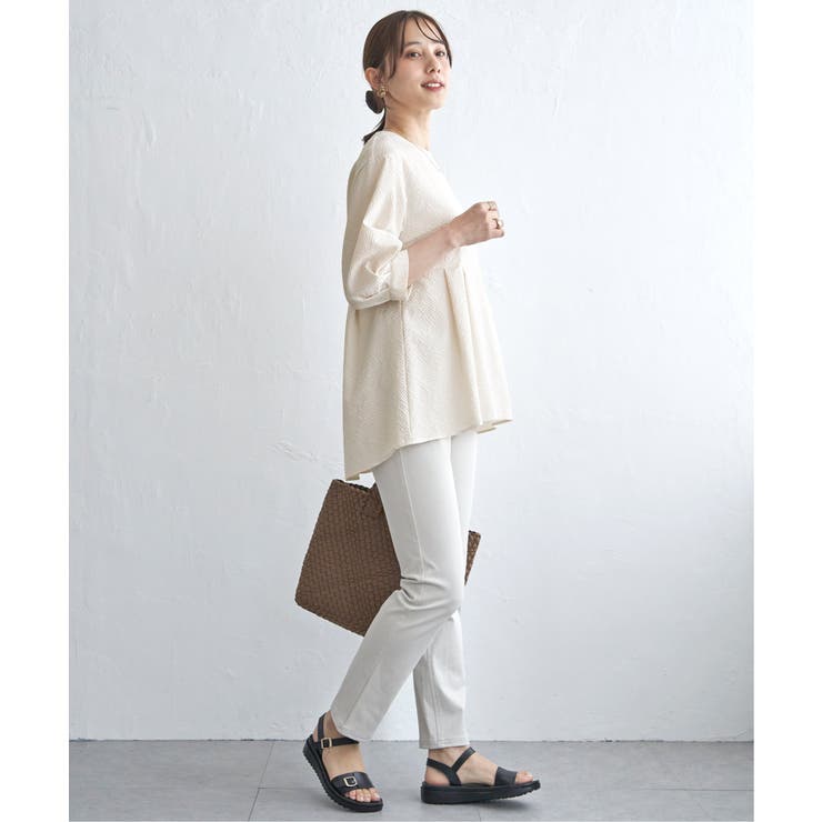 サッカーペプラムブラウス | ikka  | 詳細画像11 