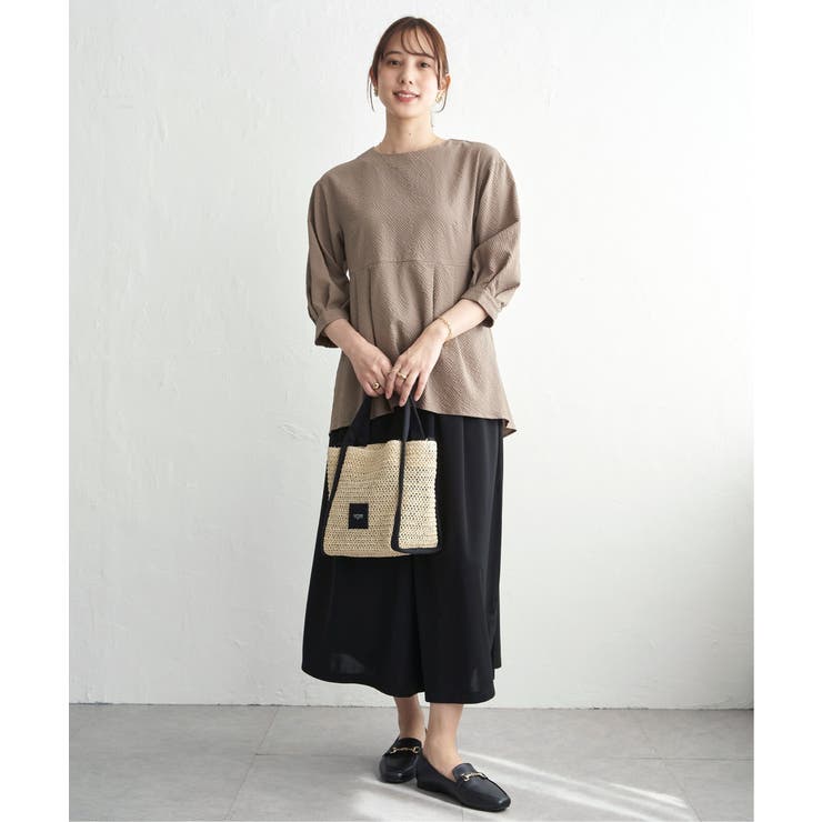 サッカーペプラムブラウス | ikka  | 詳細画像14 