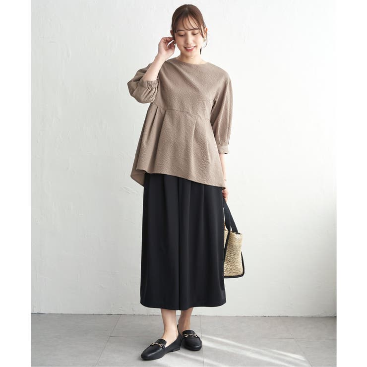 サッカーペプラムブラウス | ikka  | 詳細画像15 