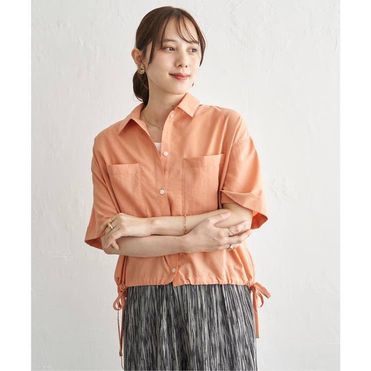 【雑誌InRed6月号掲載】冷感／デニム裾ドロストシャツ | ikka  | 詳細画像26 