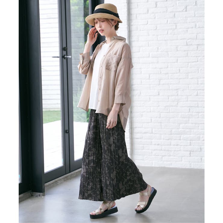 【お得だ値】シア刺繍シャツタンクアンサンブル【2点セット】 | ikka  | 詳細画像7 