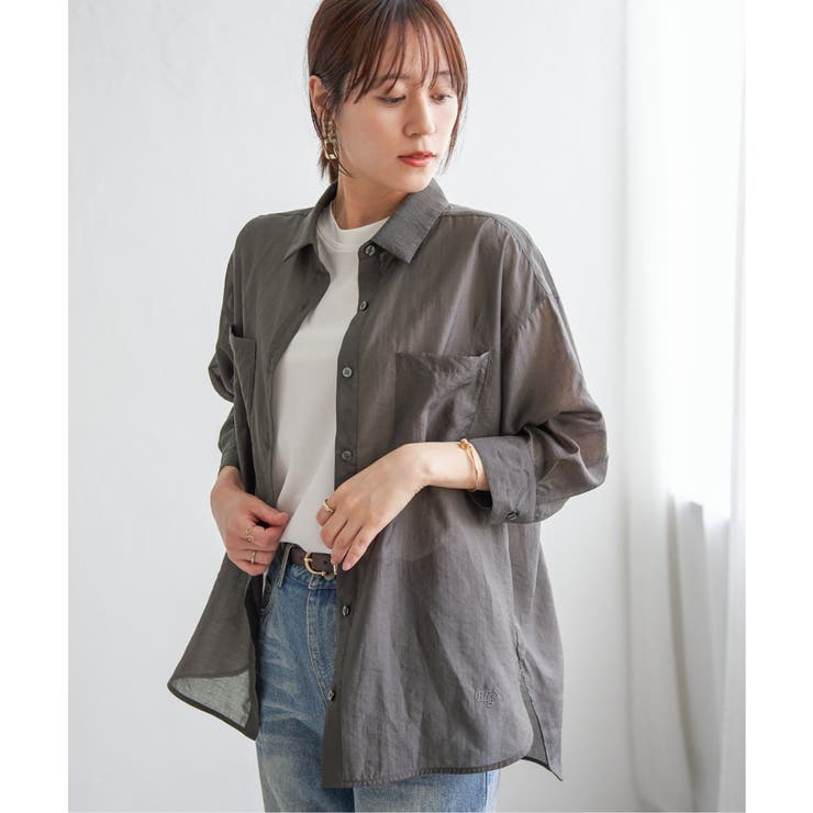 【お得だ値】シア刺繍シャツタンクアンサンブル【2点セット】 | ikka  | 詳細画像8 