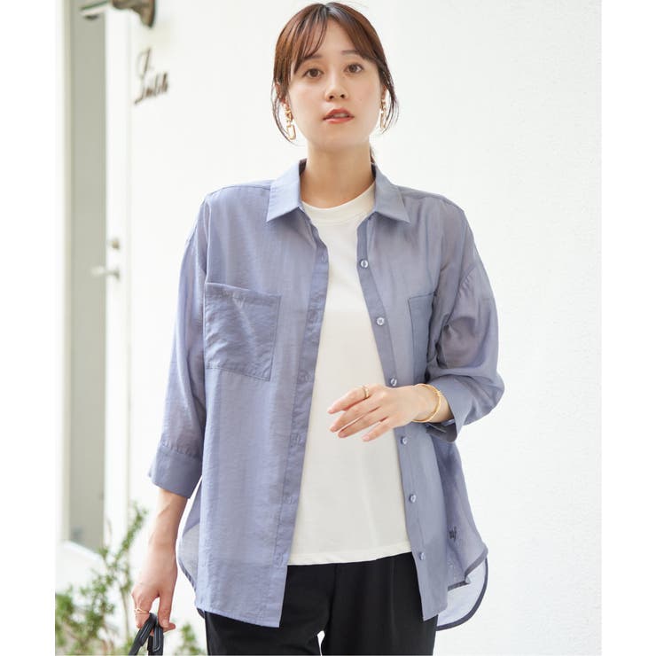 【お得だ値】シア刺繍シャツタンクアンサンブル【2点セット】 | ikka  | 詳細画像10 