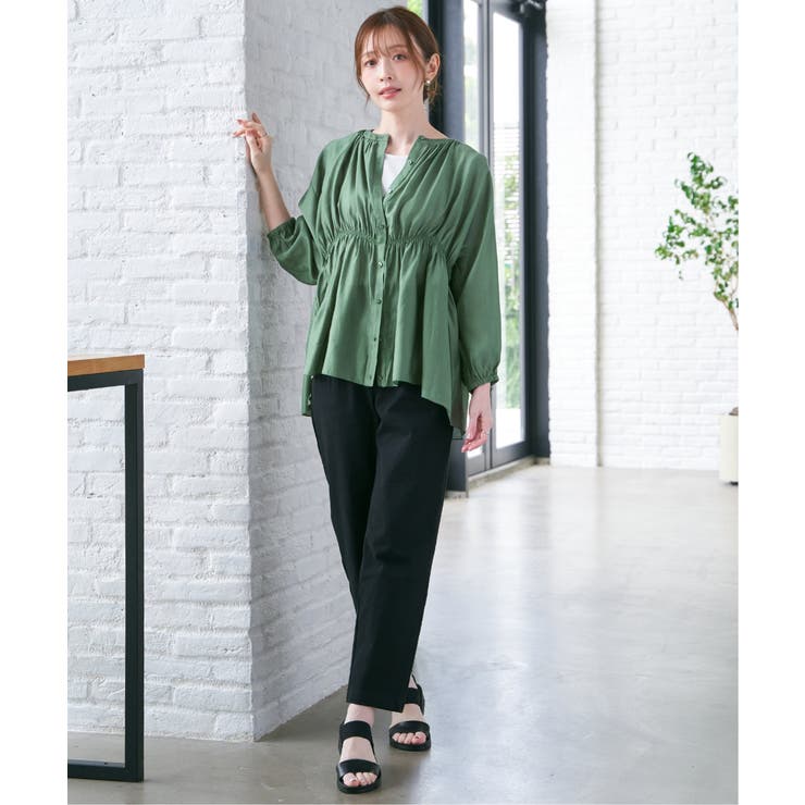 【お得だ値】シアシャーリングブラウスアンサンブル【2点セット】 | ikka  | 詳細画像6 