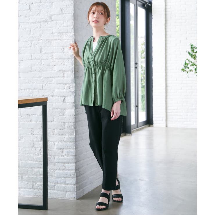 【お得だ値】シアシャーリングブラウスアンサンブル【2点セット】 | ikka  | 詳細画像7 