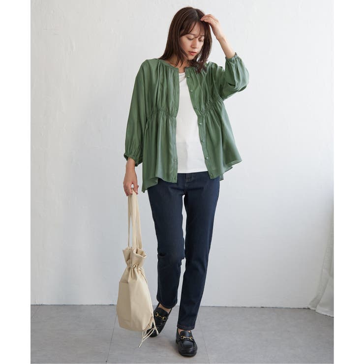 【お得だ値】シアシャーリングブラウスアンサンブル【2点セット】 | ikka  | 詳細画像9 