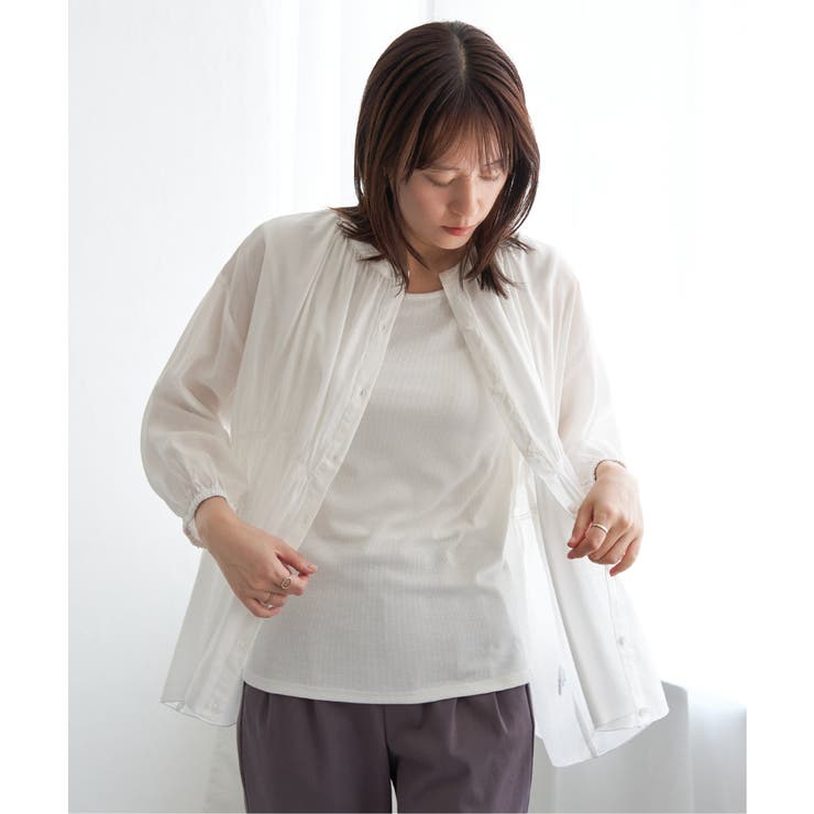 【お得だ値】シアシャーリングブラウスアンサンブル【2点セット】 | ikka  | 詳細画像11 