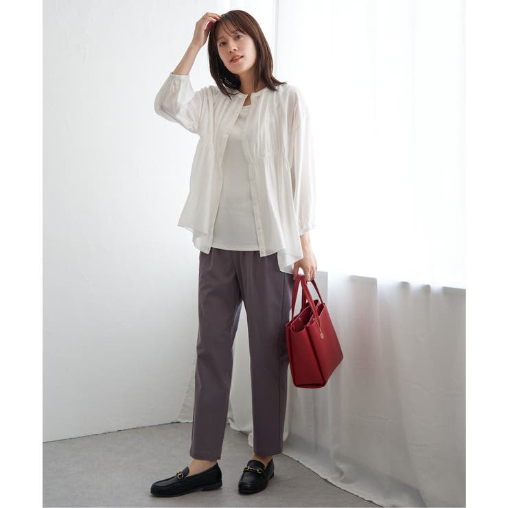 【お得だ値】シアシャーリングブラウスアンサンブル【2点セット】 | ikka  | 詳細画像12 