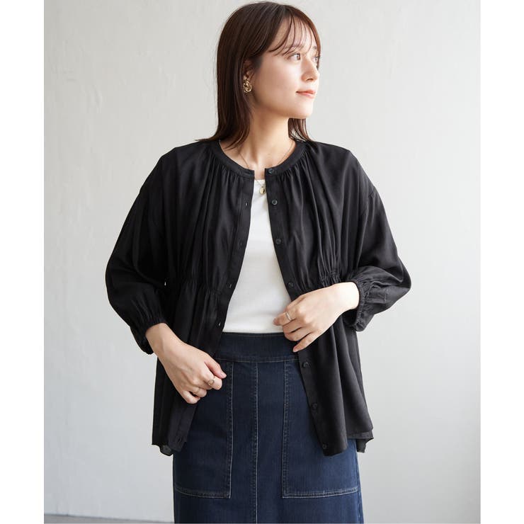 【お得だ値】シアシャーリングブラウスアンサンブル【2点セット】 | ikka  | 詳細画像15 