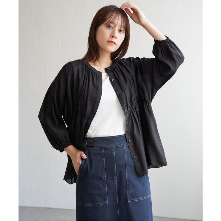 【お得だ値】シアシャーリングブラウスアンサンブル【2点セット】 | ikka  | 詳細画像16 