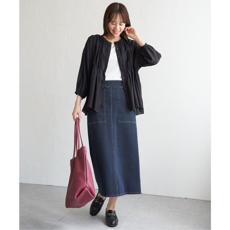 【お得だ値】シアシャーリングブラウスアンサンブル【2点セット】 | ikka  | 詳細画像17 