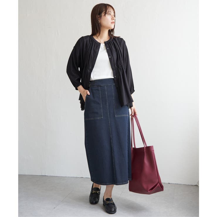 【お得だ値】シアシャーリングブラウスアンサンブル【2点セット】 | ikka  | 詳細画像18 