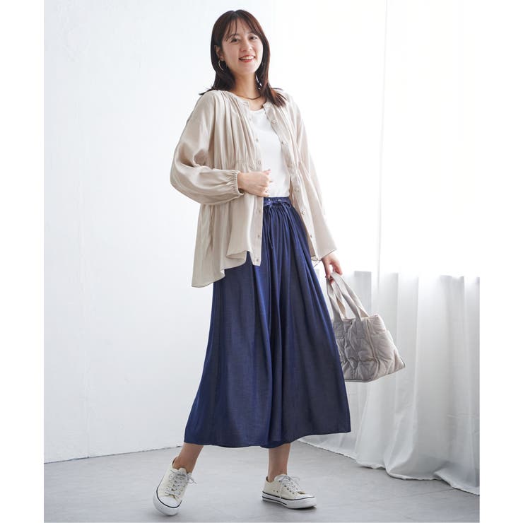 【お得だ値】シアシャーリングブラウスアンサンブル【2点セット】 | ikka  | 詳細画像21 