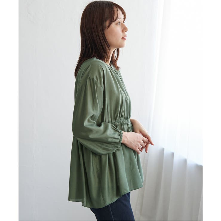 【お得だ値】シアシャーリングブラウスアンサンブル【2点セット】 | ikka  | 詳細画像23 