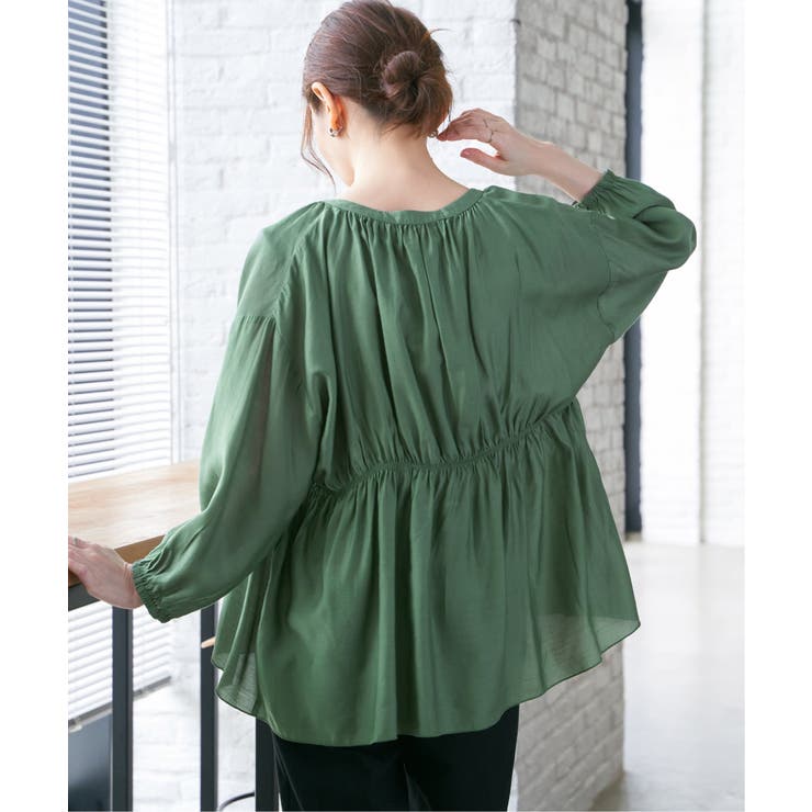 【お得だ値】シアシャーリングブラウスアンサンブル【2点セット】 | ikka  | 詳細画像5 