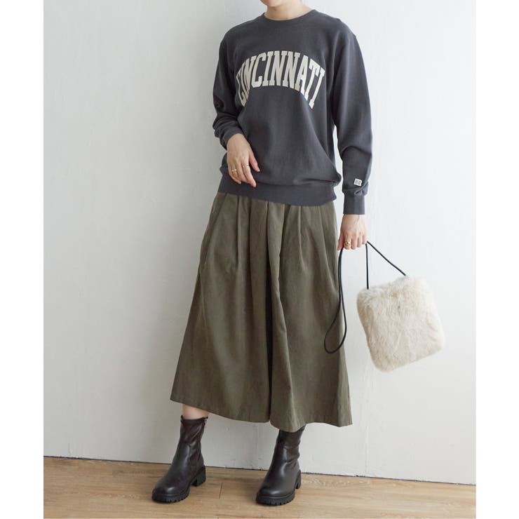 スエードライクタックスカーチョ | ikka  | 詳細画像13