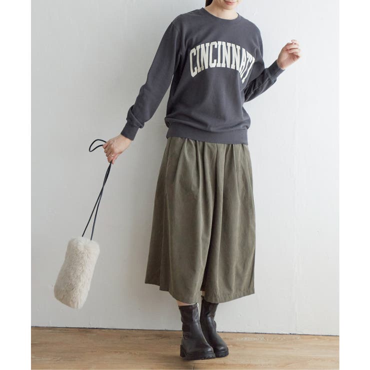 スエードライクタックスカーチョ | ikka  | 詳細画像14