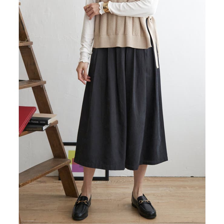 スエードライクタックスカーチョ | ikka  | 詳細画像1