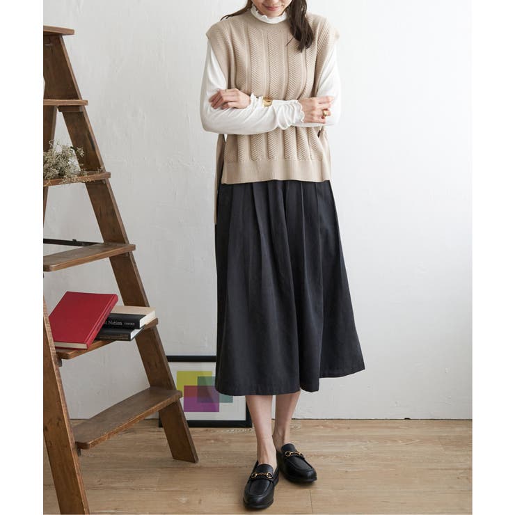 スエードライクタックスカーチョ | ikka  | 詳細画像2