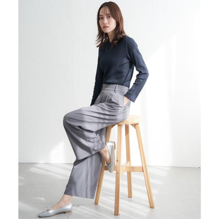 フロントタックワイドパンツ | ikka  | 詳細画像9 