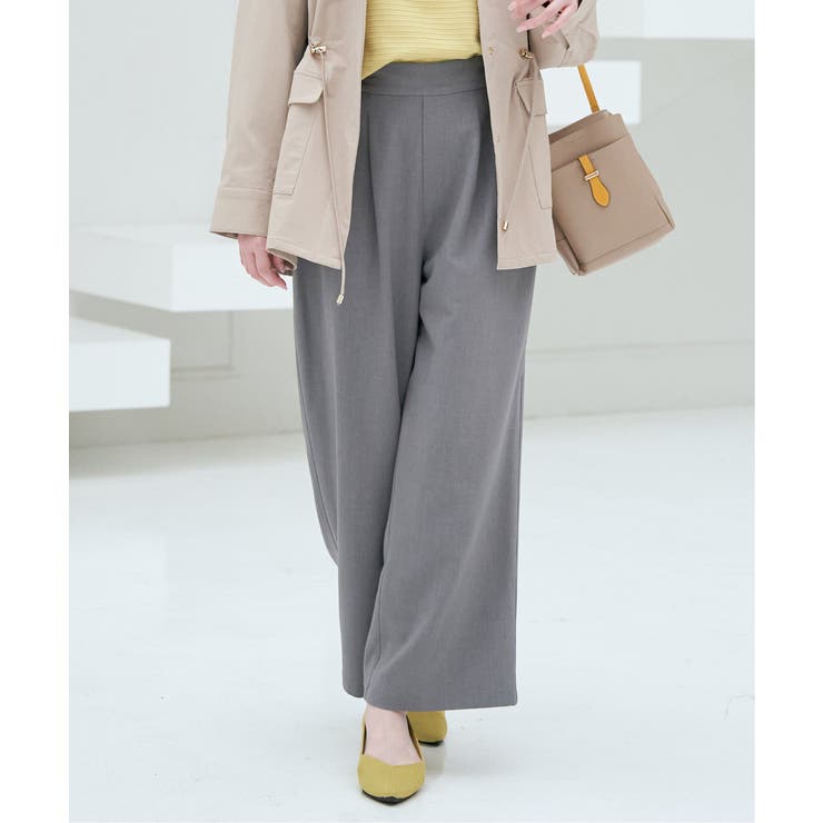 フロントタックワイドパンツ | ikka  | 詳細画像2 