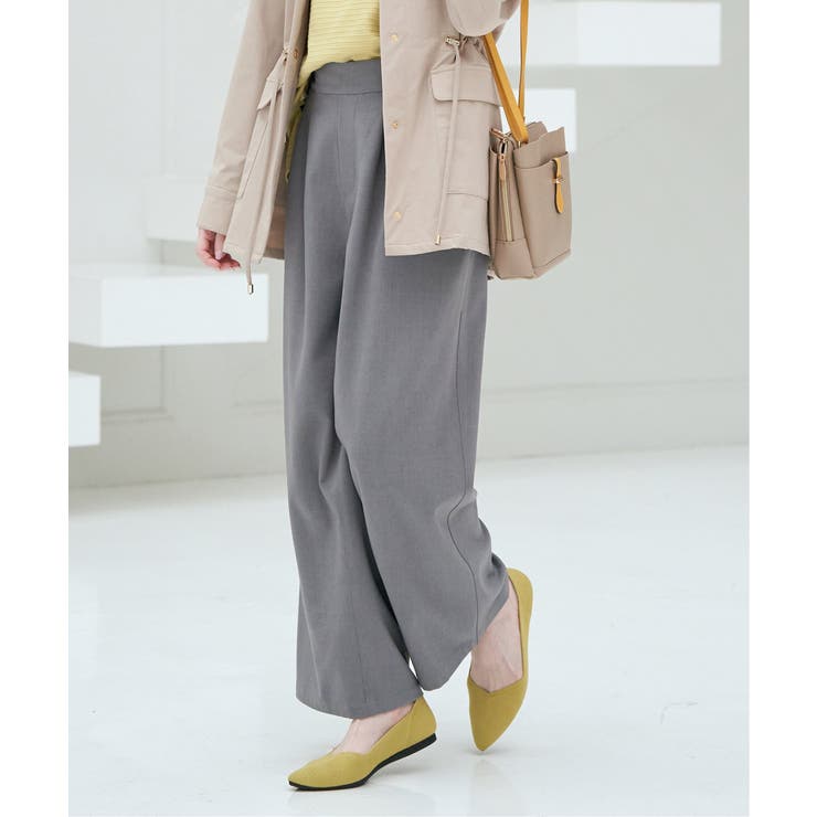 フロントタックワイドパンツ | ikka  | 詳細画像3 