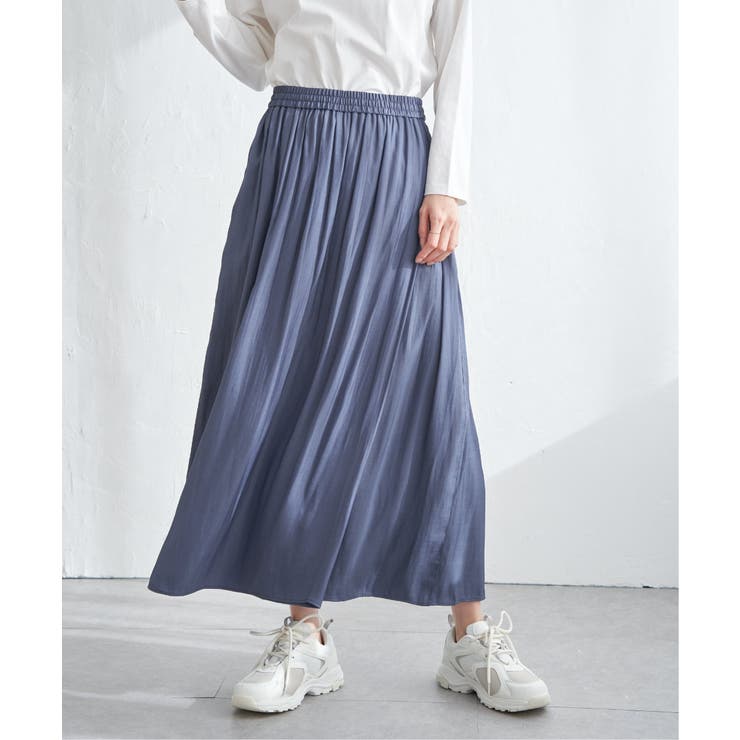 ブルー | カッセンボリュームラップスカーチョ | ikka 