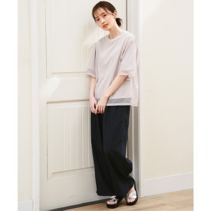 麻混ベルト付きイージーパンツ | ikka  | 詳細画像24 