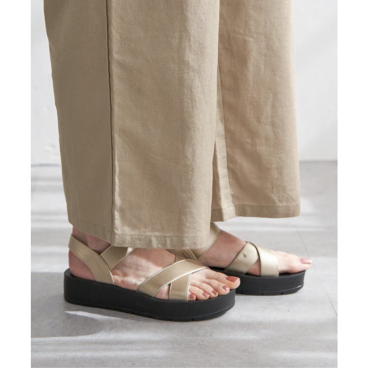 麻混ベルト付きイージーパンツ | ikka  | 詳細画像35 