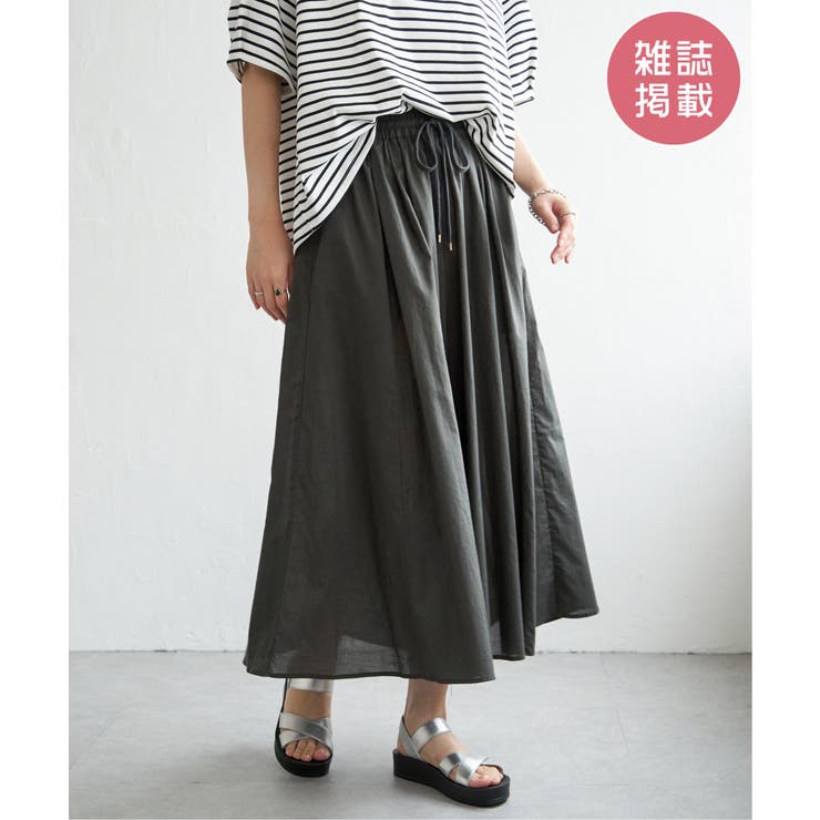 チャコール | 【雑誌InRed6月号掲載】コットンボリュームペチ付きスカーチョ【親子コーデ】 | ikka 