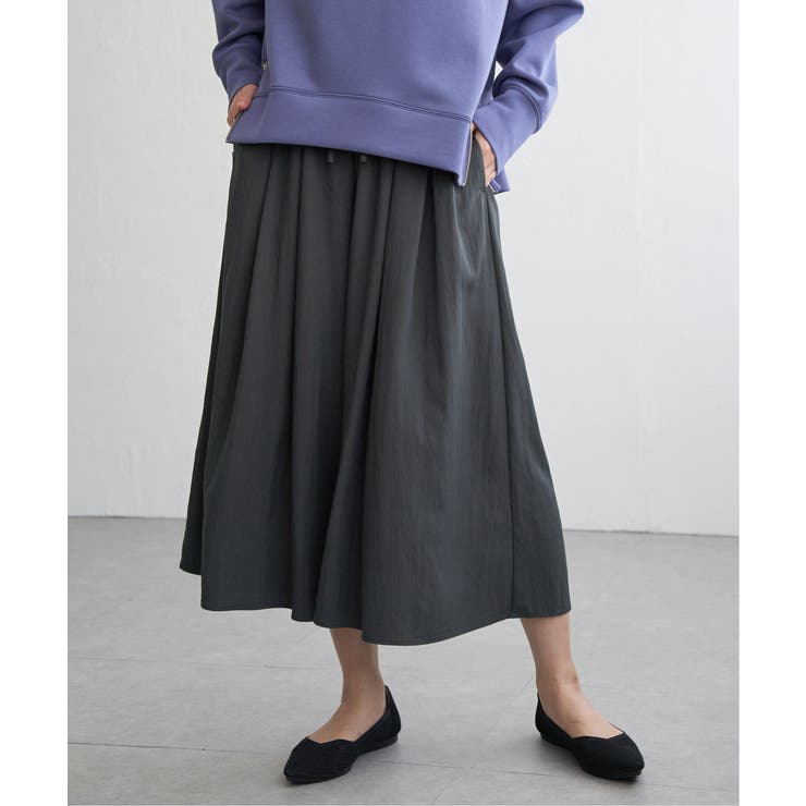 チャコール | ビンテージツイルタックスカーチョ | ikka 