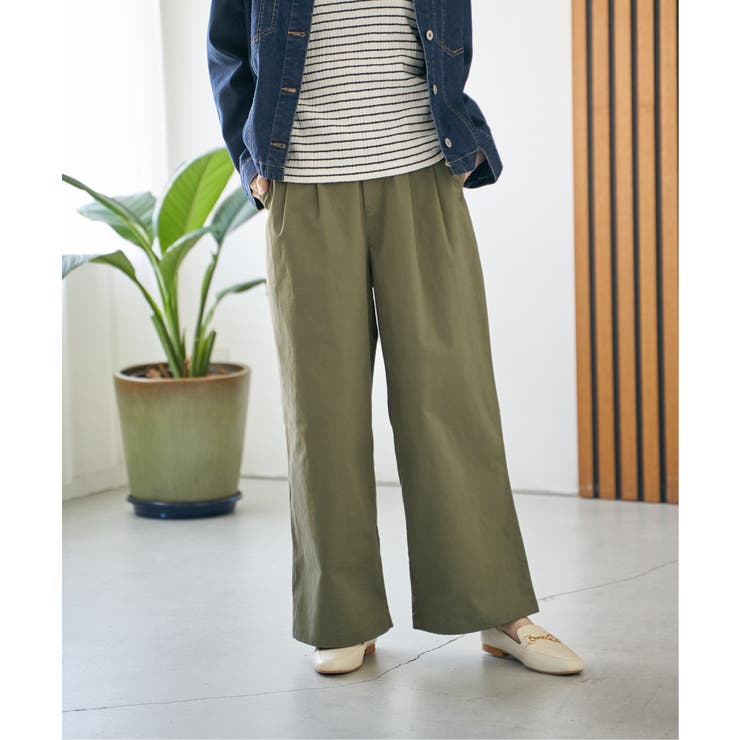 デニム／チノワイドパンツ | ikka  | 詳細画像6 