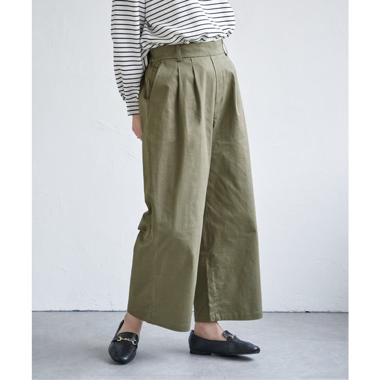 デニム／チノワイドパンツ | ikka  | 詳細画像11 