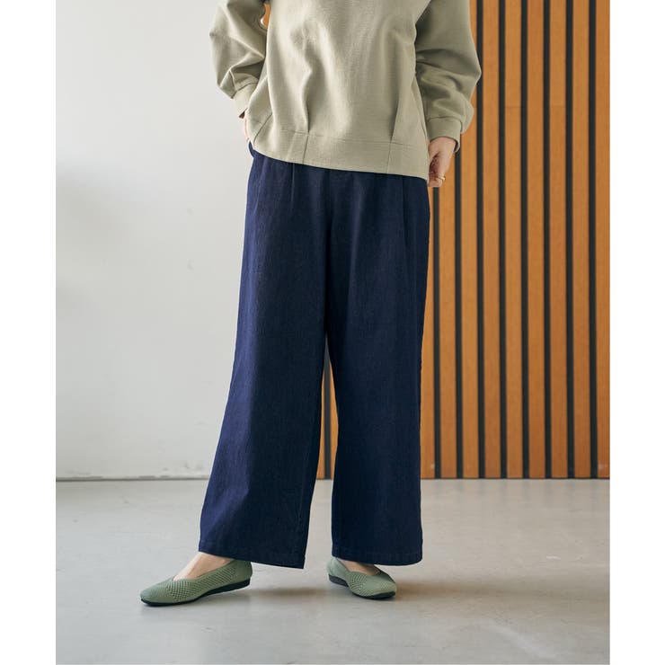 デニム／チノワイドパンツ | ikka  | 詳細画像15 