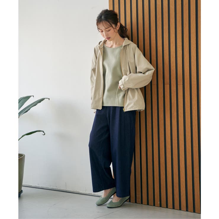 デニム／チノワイドパンツ | ikka  | 詳細画像16 