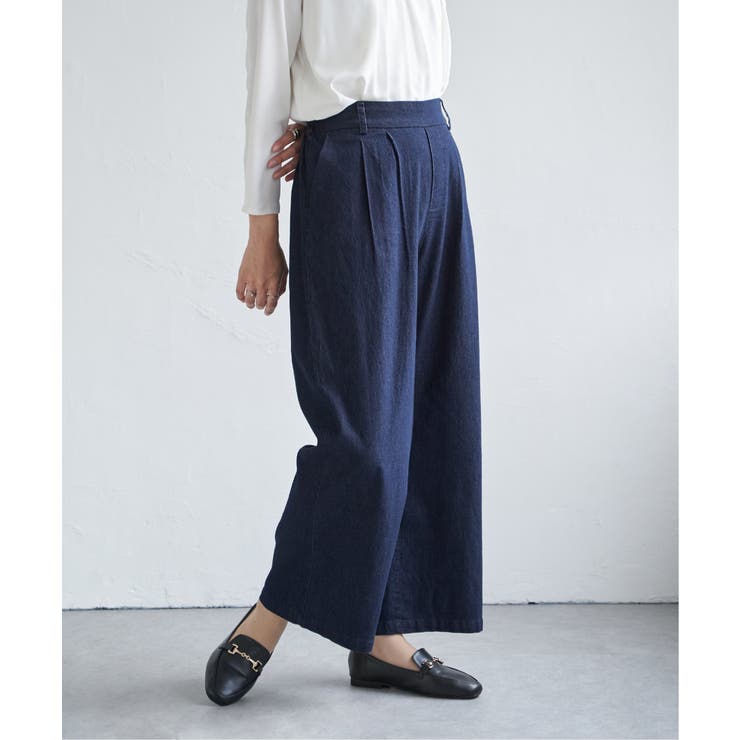 デニム／チノワイドパンツ | ikka  | 詳細画像19 