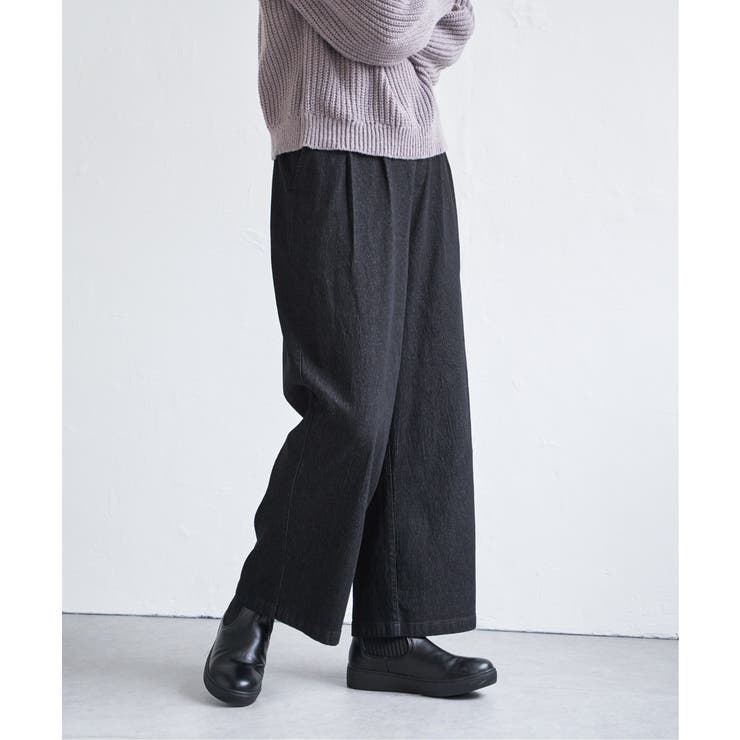 デニム／チノワイドパンツ | ikka  | 詳細画像28 