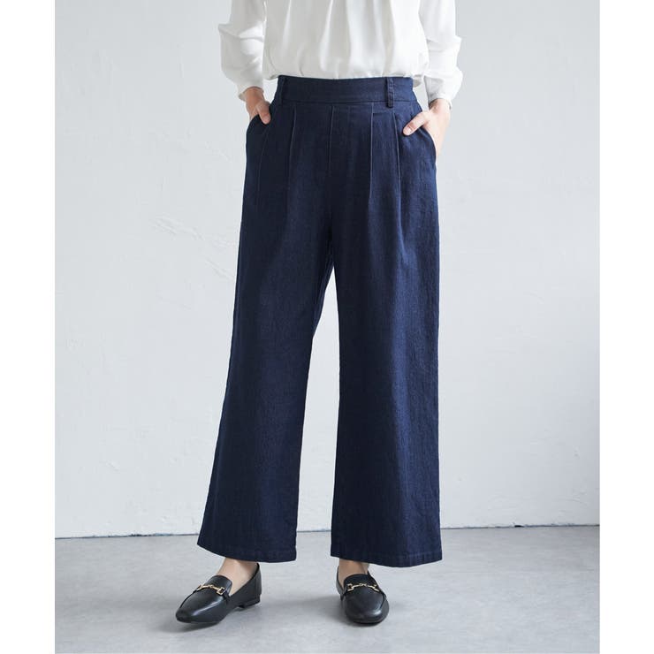 デニム／チノワイドパンツ | ikka  | 詳細画像34 